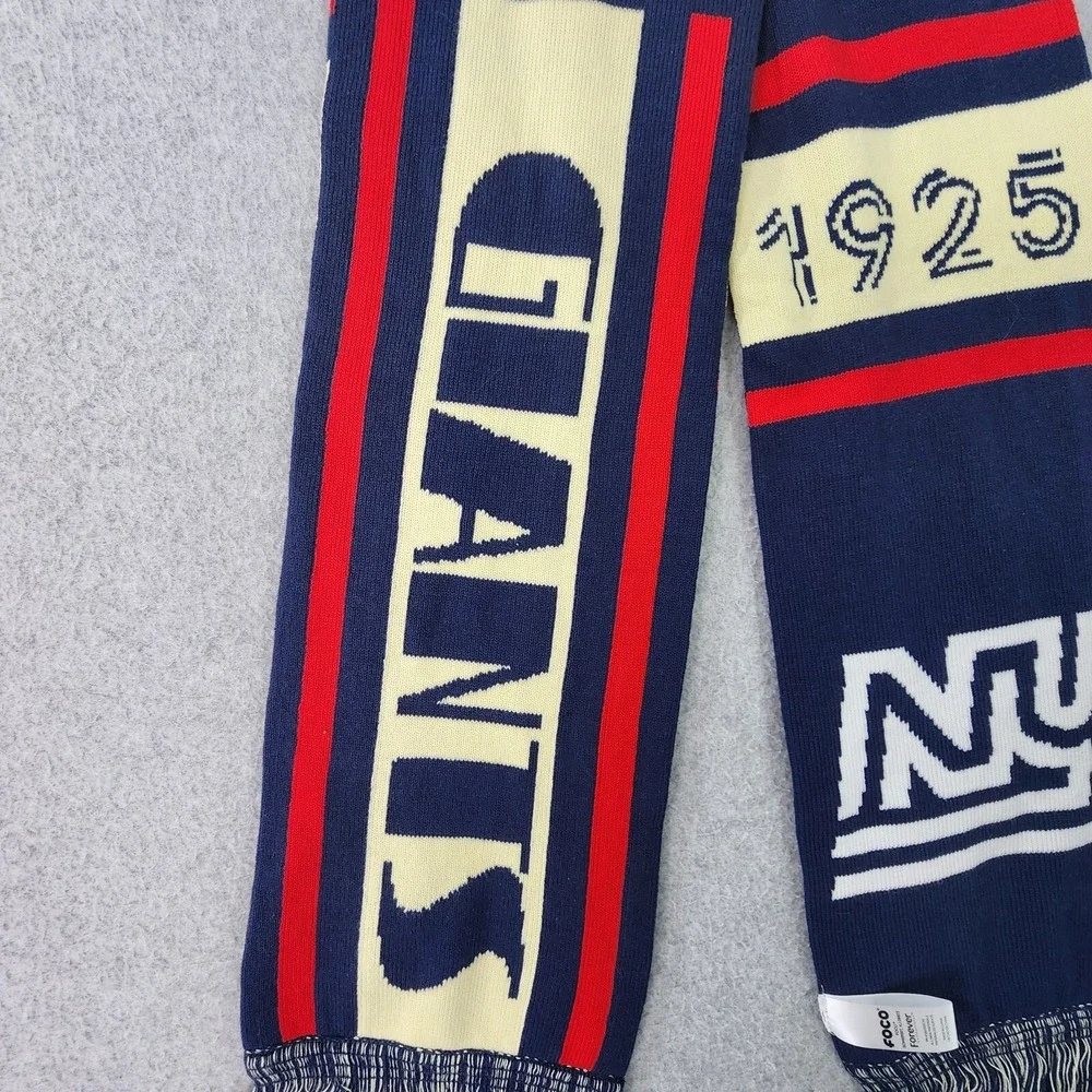 New York Giants‎ NFL Reversible Scarf Adult Red White Blue Foco Forever